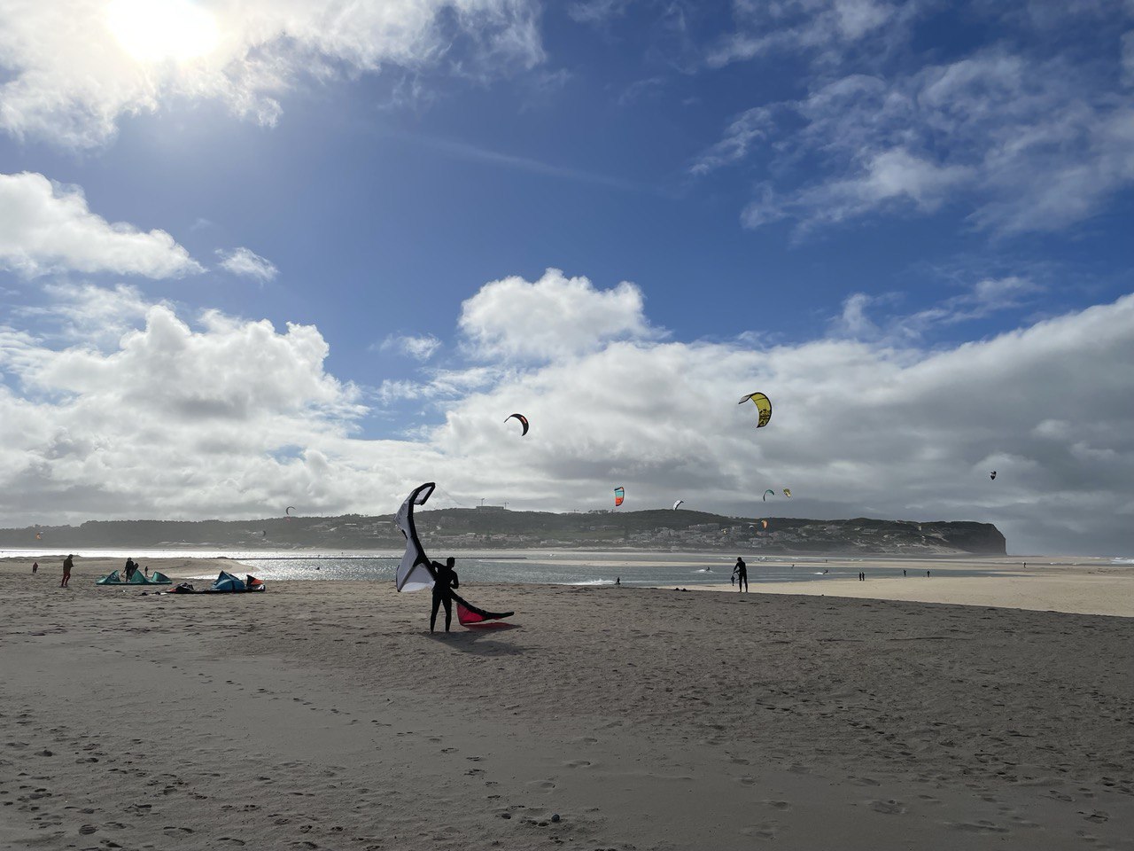 kitesurfing in obidos lagoon